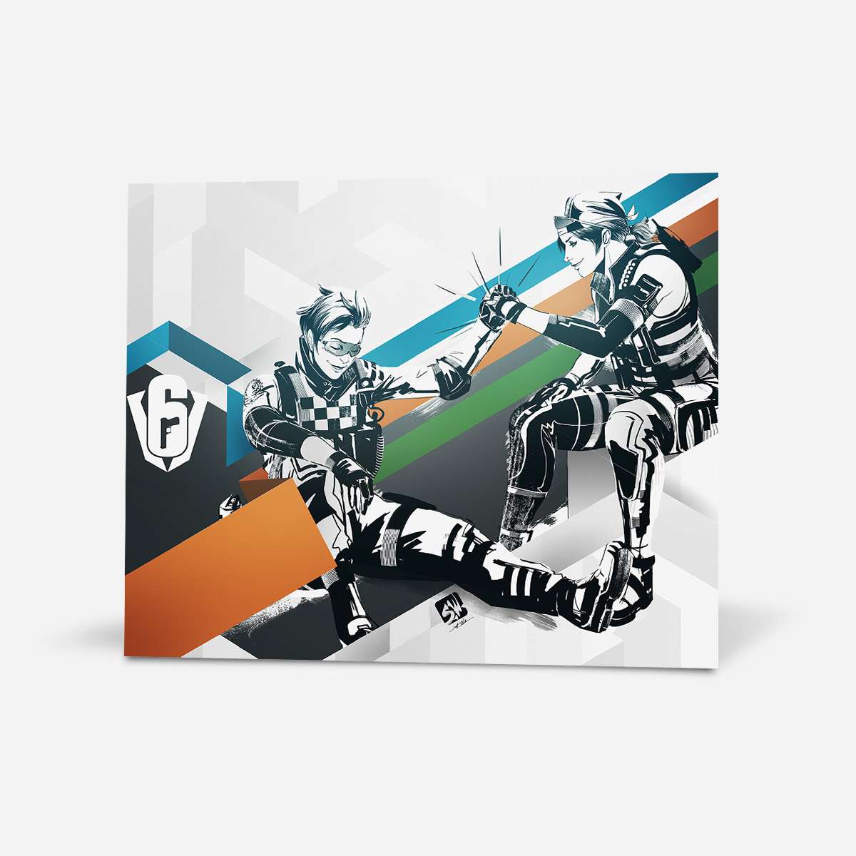 Six Invitational - Osa and Kali - Six Siege art - Fine Art Print