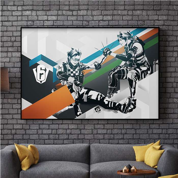 Six Invitational - Osa and Kali - Six Siege art - Fine Art Print