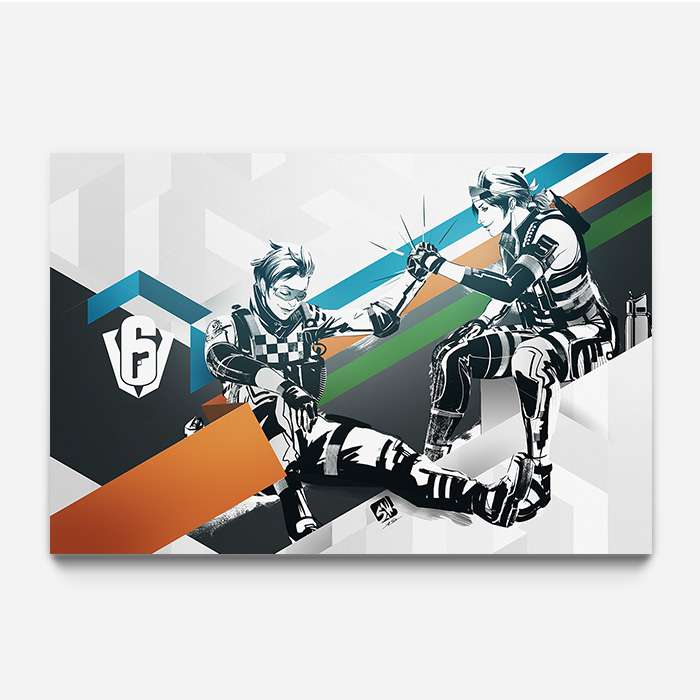 Six Invitational - Osa and Kali - Six Siege art - Fine Art Print