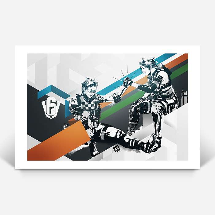 Six Invitational - Osa and Kali - Six Siege art - Fine Art Print