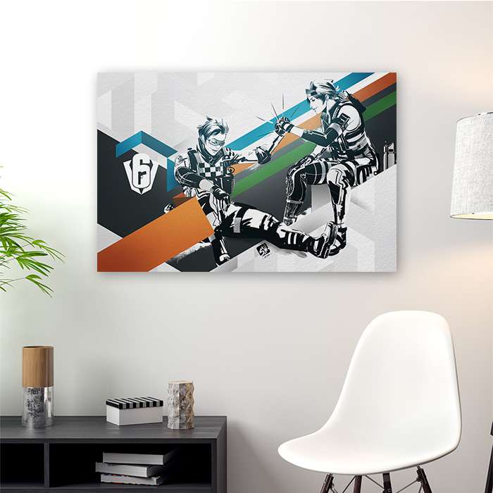 Six Invitational - Osa and Kali - Six Siege art - Fine Art Print