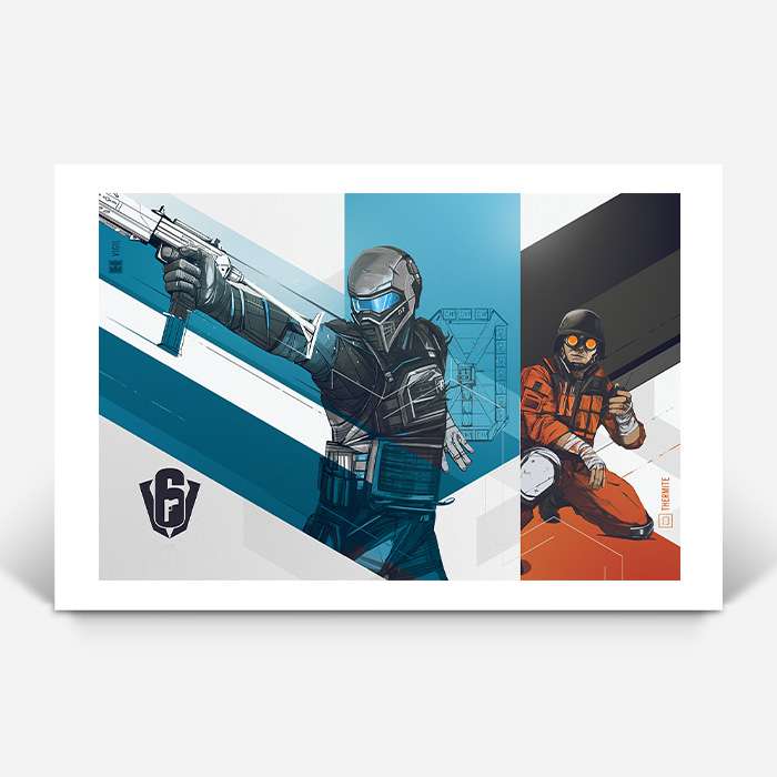 Six Invitational - Vigil & Thermite - Six Siege art - Fine Art Print