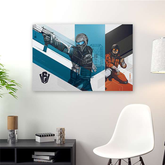 Six Invitational - Vigil & Thermite - Six Siege art - Fine Art Print