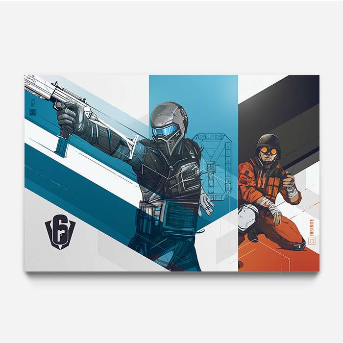 Six Invitational - Vigil & Thermite - Six Siege art - Fine Art Print