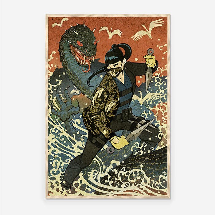 Six Siege – Legend of Azami - Six Siege art - Framed Print