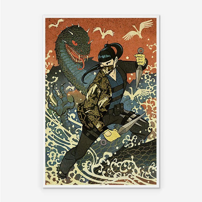 Six Siege – Legend of Azami - Six Siege art - Framed Print