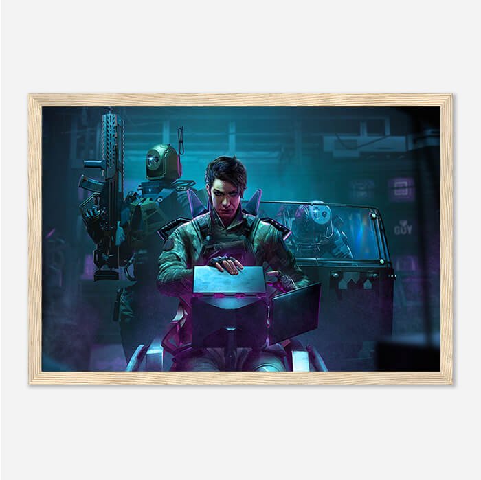 Skopos and Pantheon Shells - Six Siege art - Framed Print