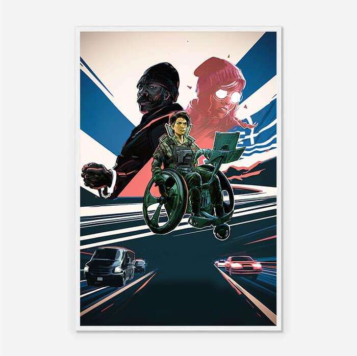 Skopos – Operation Twin Shells - Six Siege art - Framed Print