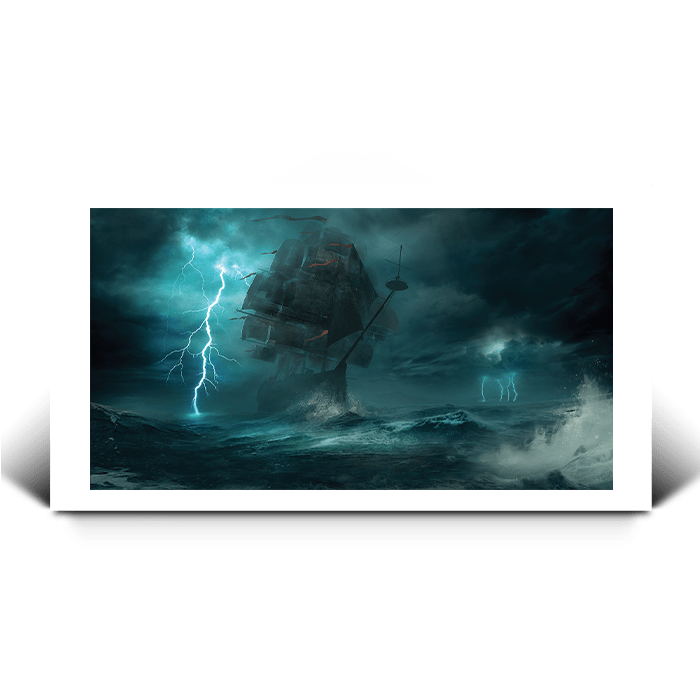 Storm at sea - Assassin's Creed art - Fine Art Print