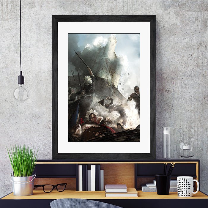 Storming of the Bastille - Assassin's Creed art - Fine Art Print