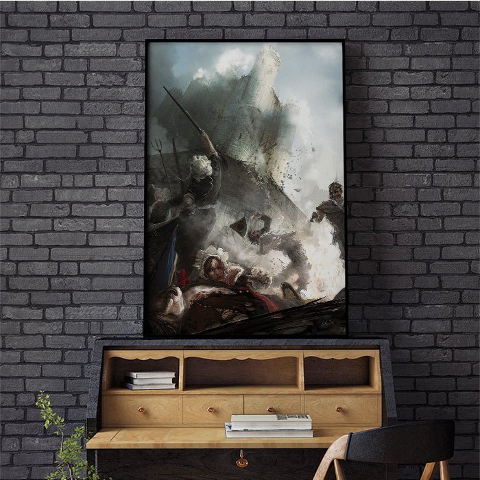 Storming of the Bastille - Assassin's Creed art - Fine Art Print