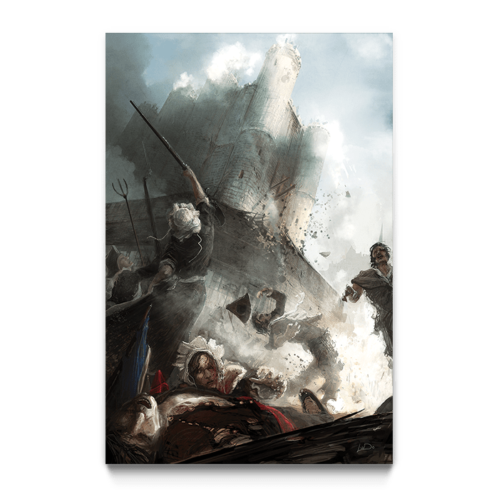 Storming of the Bastille - Assassin's Creed art - Fine Art Print