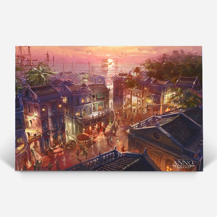 Sunset in New World - Anno art - Fine Art Print