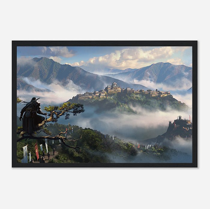 Takeda Castle - Assassin's Creed art - Framed Print