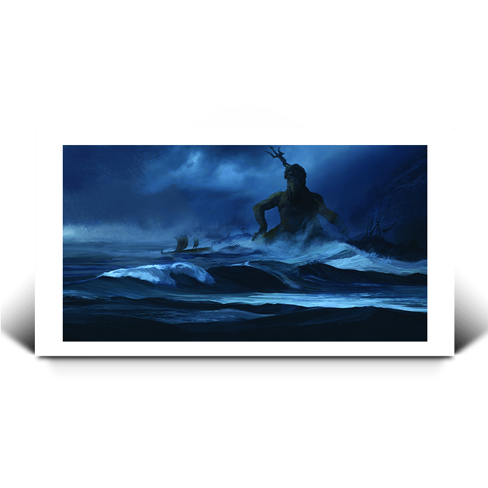 The God of the Sea - Assassin's Creed art - Fine Art Print