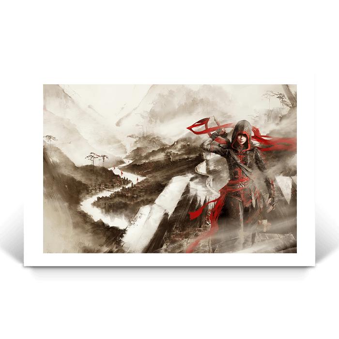 The great wall of China - Assassin's Creed art - Fine Art Print