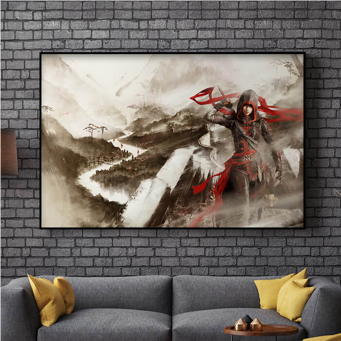 The great wall of China - Assassin's Creed art - Fine Art Print