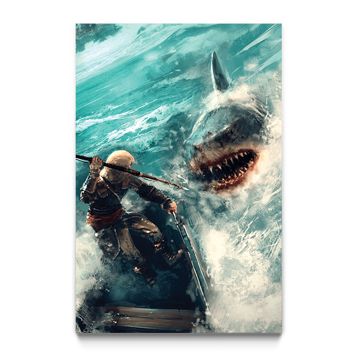 The great white shark - Assassin's Creed art - Fine Art Print