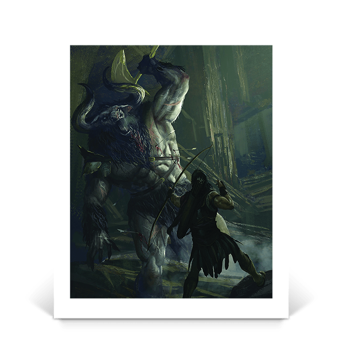 The Minotaur - Assassin's Creed art - Fine Art Print