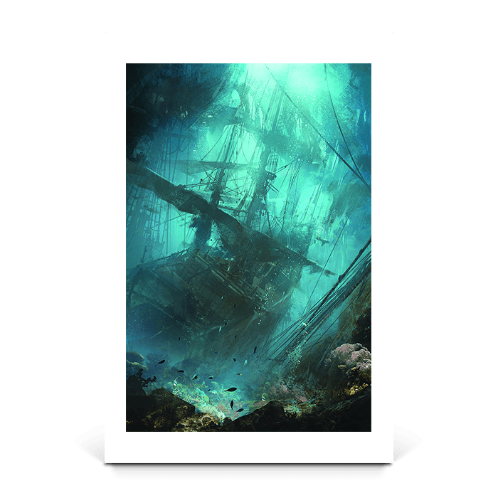 The Sunken Ship - Assassin's Creed art - Fine Art Print