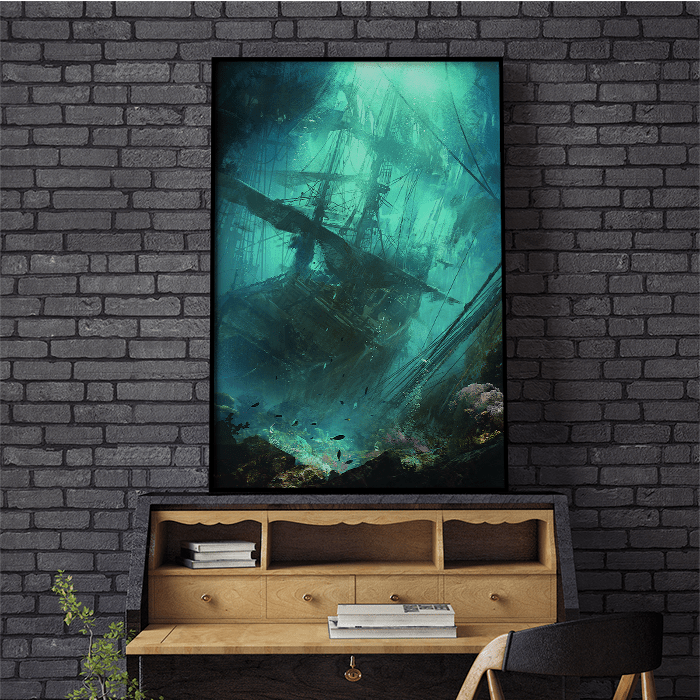 The Sunken Ship - Assassin's Creed art - Fine Art Print