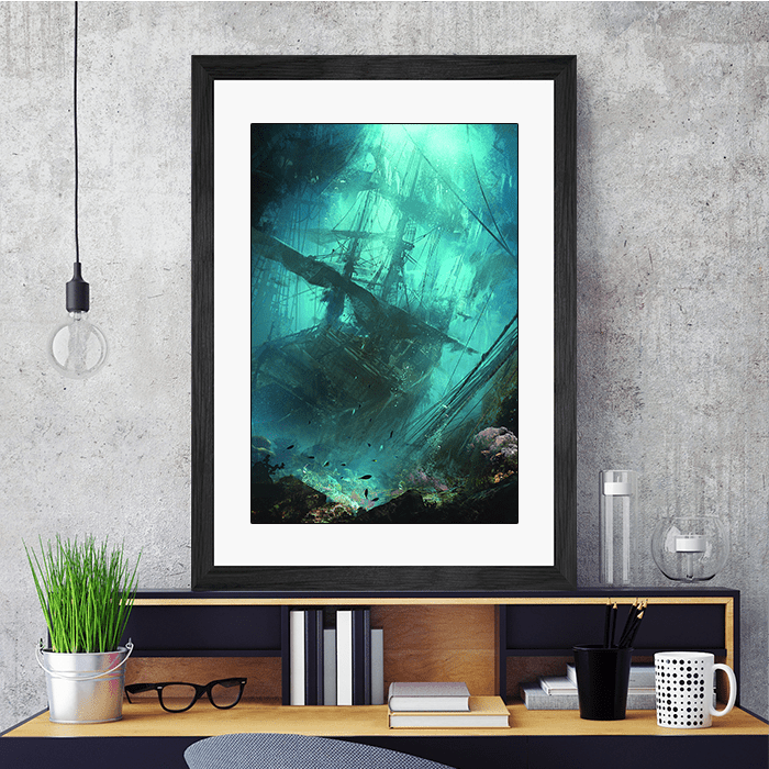 The Sunken Ship - Assassin's Creed art - Fine Art Print