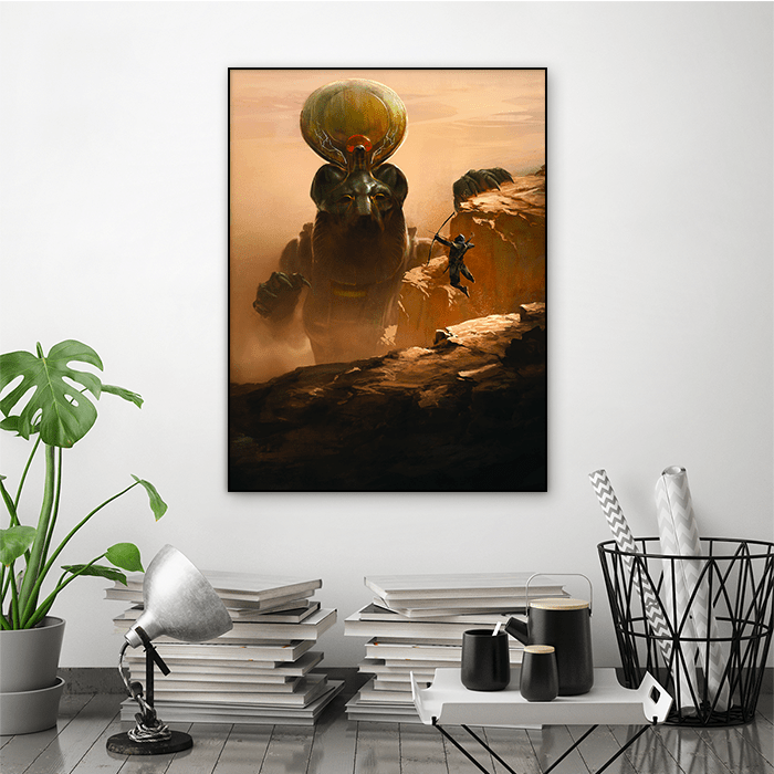 The trial of Sekhmet - Assassin's Creed art - Fine Art Print