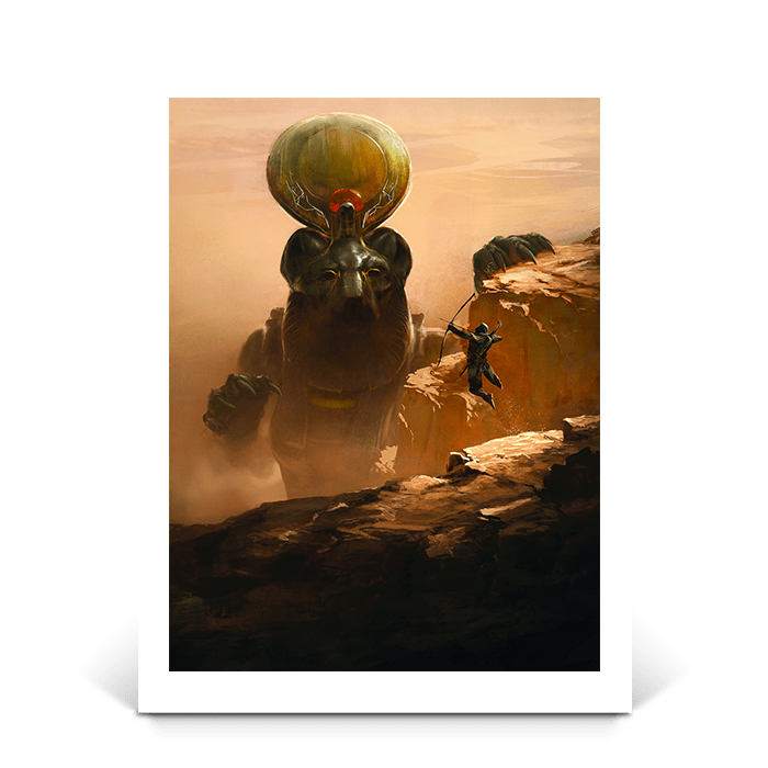 The trial of Sekhmet - Assassin's Creed art - Fine Art Print