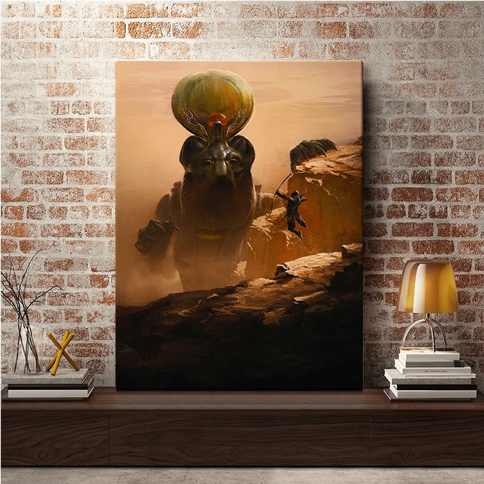 The trial of Sekhmet - Assassin's Creed art - Fine Art Print