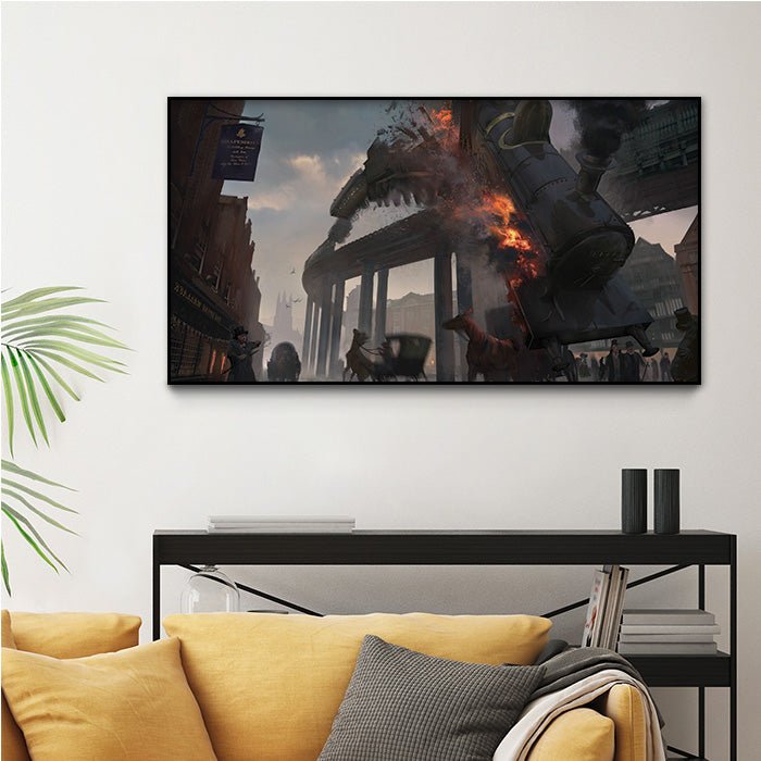 Train crash - Assassin's Creed art - Fine Art Print