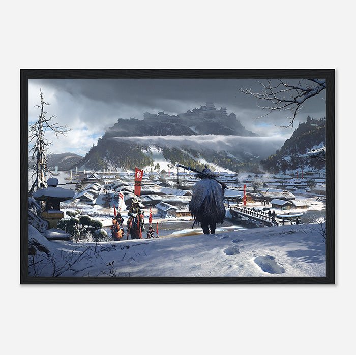 Winter in Sumoto - Assassin's Creed art - Framed Print