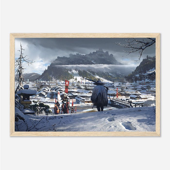 Winter in Sumoto - Assassin's Creed art - Framed Print