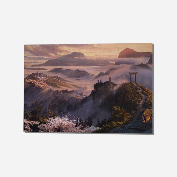 Yamato Mountains - Assassin's Creed art - Metal Poster