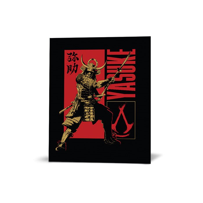 Yasuke posing – black version - Assassin's Creed art - Fine Art Print