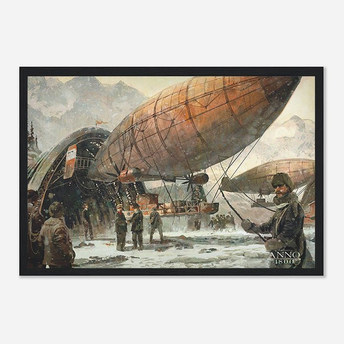 Zeppelin - Anno art - Framed Print