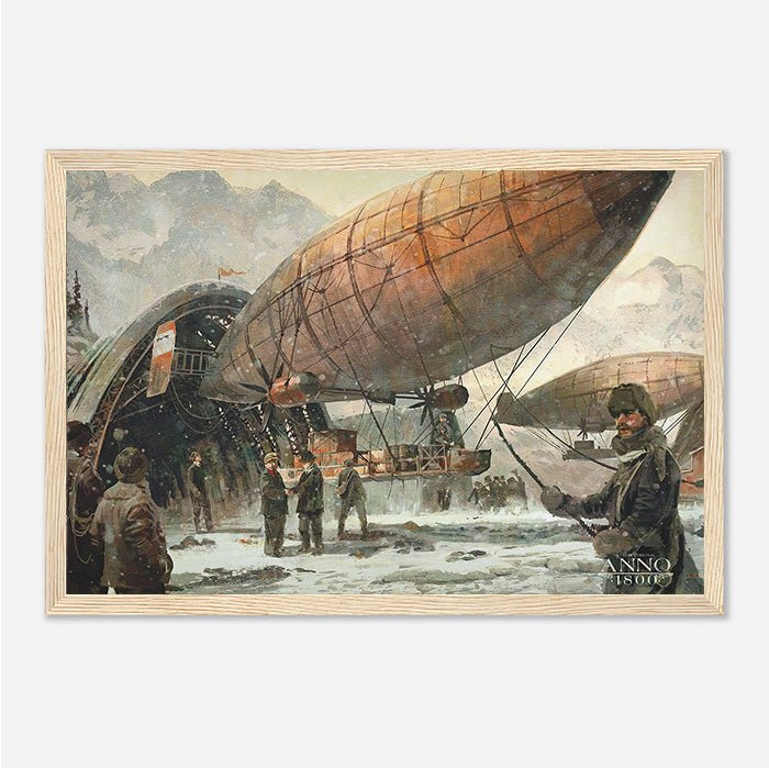 Zeppelin - Anno art - Framed Print